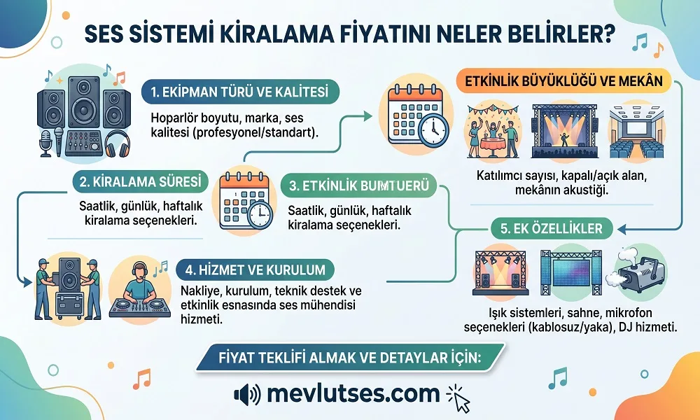 Ses Sistemi Kiralama Fiyatını Neler Belirler?